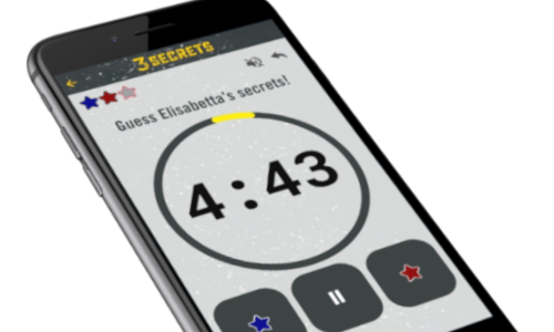 Screenshot of the 3 Secrets companion app.