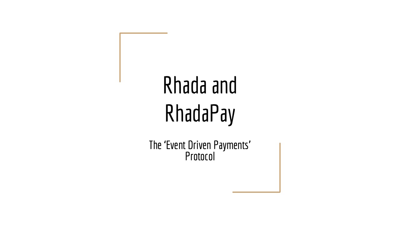 Presentation slide for RhadaPay.